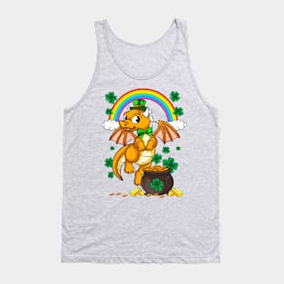 Cute Irish Dragon Leprechaun St Patricks Day Tank Top